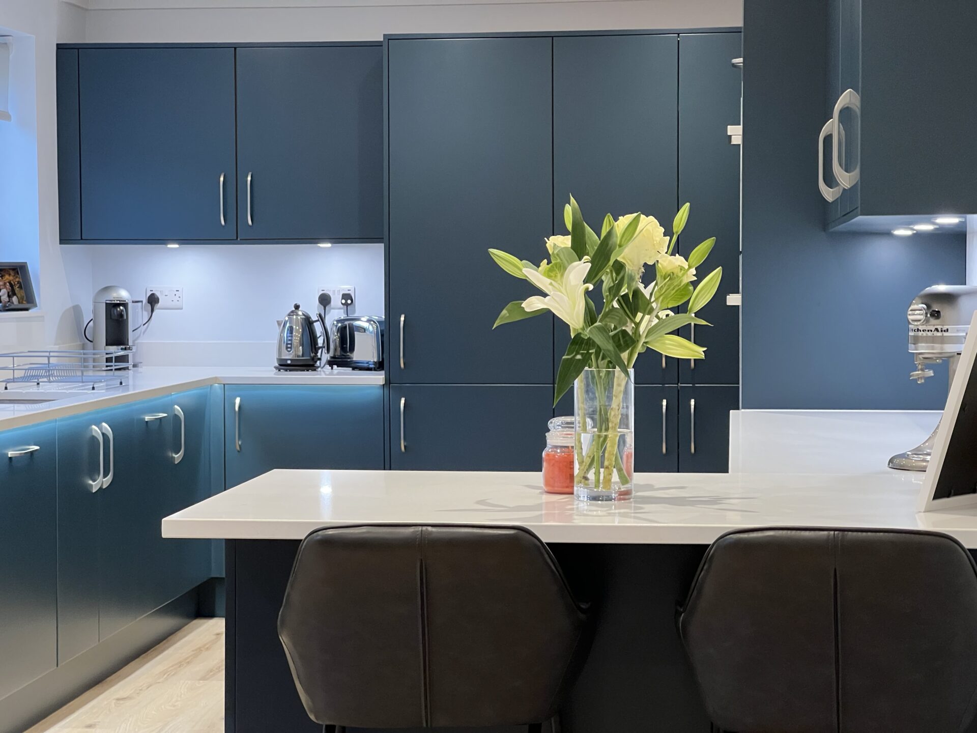 Blue modern kitchen